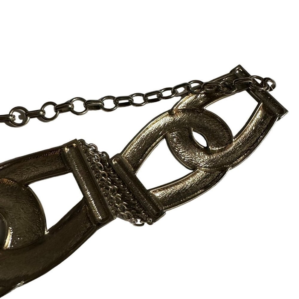 Chico’s Metal Chain Accent Silver Adjustable Belt - Picture 13 of 13